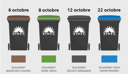 2020 poubelles dates