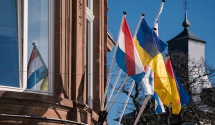 20220318 - Wiltz - Hotel de Ville - Drapeau ukrainien-8